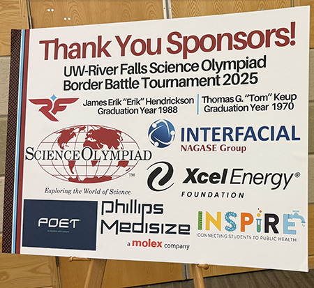 Poster showing sponsors of event that include INSPIRE