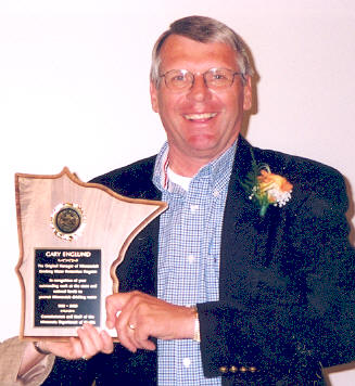 Gary Englund at his retirement ceremony in 2003