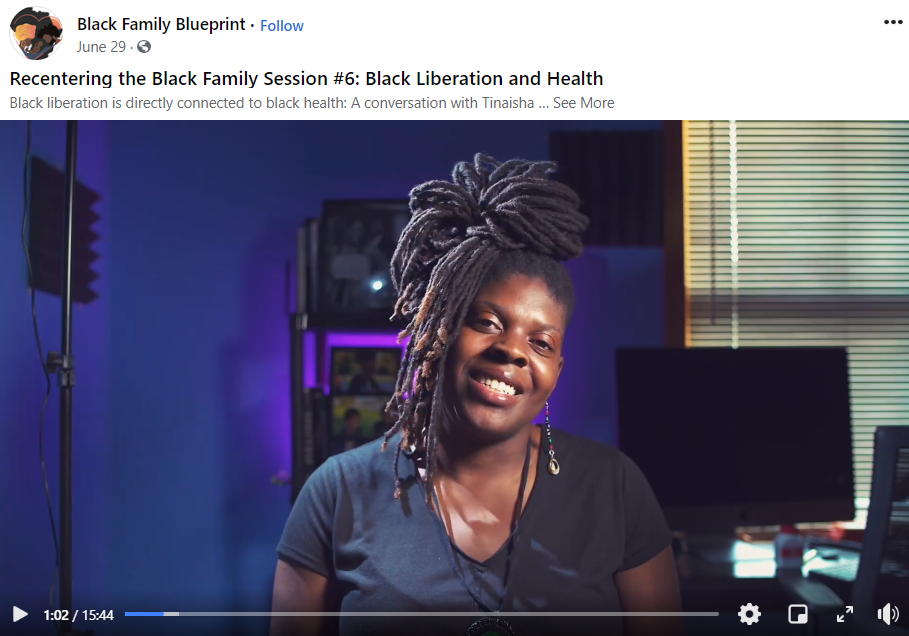 Recentering the Black Family Session #6: Black Liberation and Health video