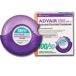 Advair 100/50mcg packaging