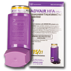 Advair 115mcg packaging