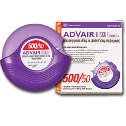 Advair 500/50mcg packaging