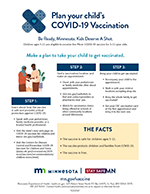 Plan Your Child's COVID-19 Vaccination fact sheet