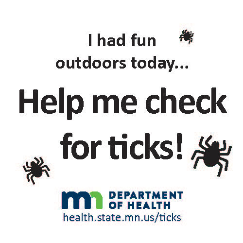 Check me for ticks! Sticker