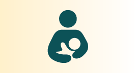 Graphic of parent with infant