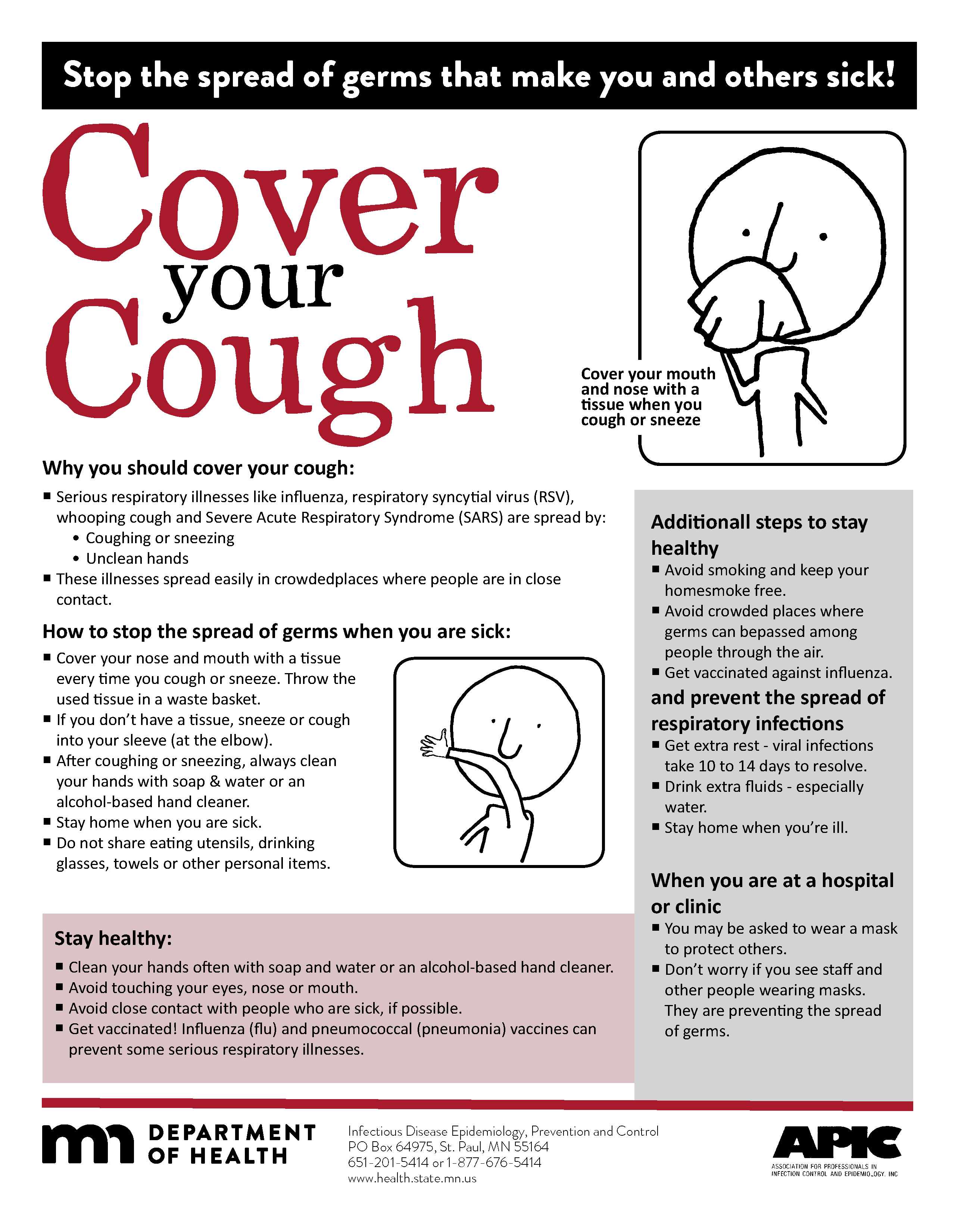 image of  cover your cough fact sheet