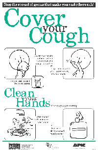 Cover Your Cough Poster for the community - click to view larger