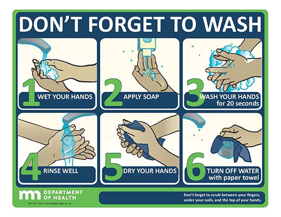 Don't Forget to Wash - MN Dept. of Health