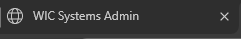 Mobile Management browser tab displays WIC Systems Admin